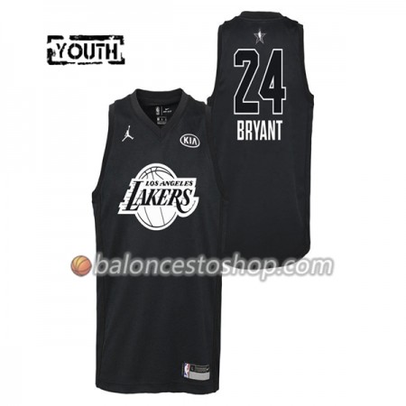 Camiseta Niños NBA Los Angeles Lakers Kobe Bryant 24 2018 All-Star Jordan Brand Negro Swingman Camiseta Niños NBA Los Angeles Lakers Kobe Bryant 24 2018 All-Star Jordan Brand Negro Swingman